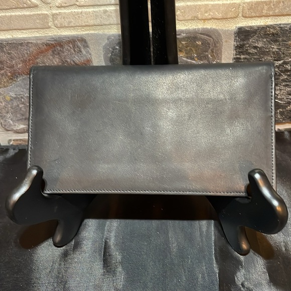 Vintage Black Leather wallet Byrnes and Baker black leather made in USA - Picture 2 of 8